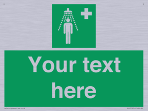 Custom Safety Shower Sign